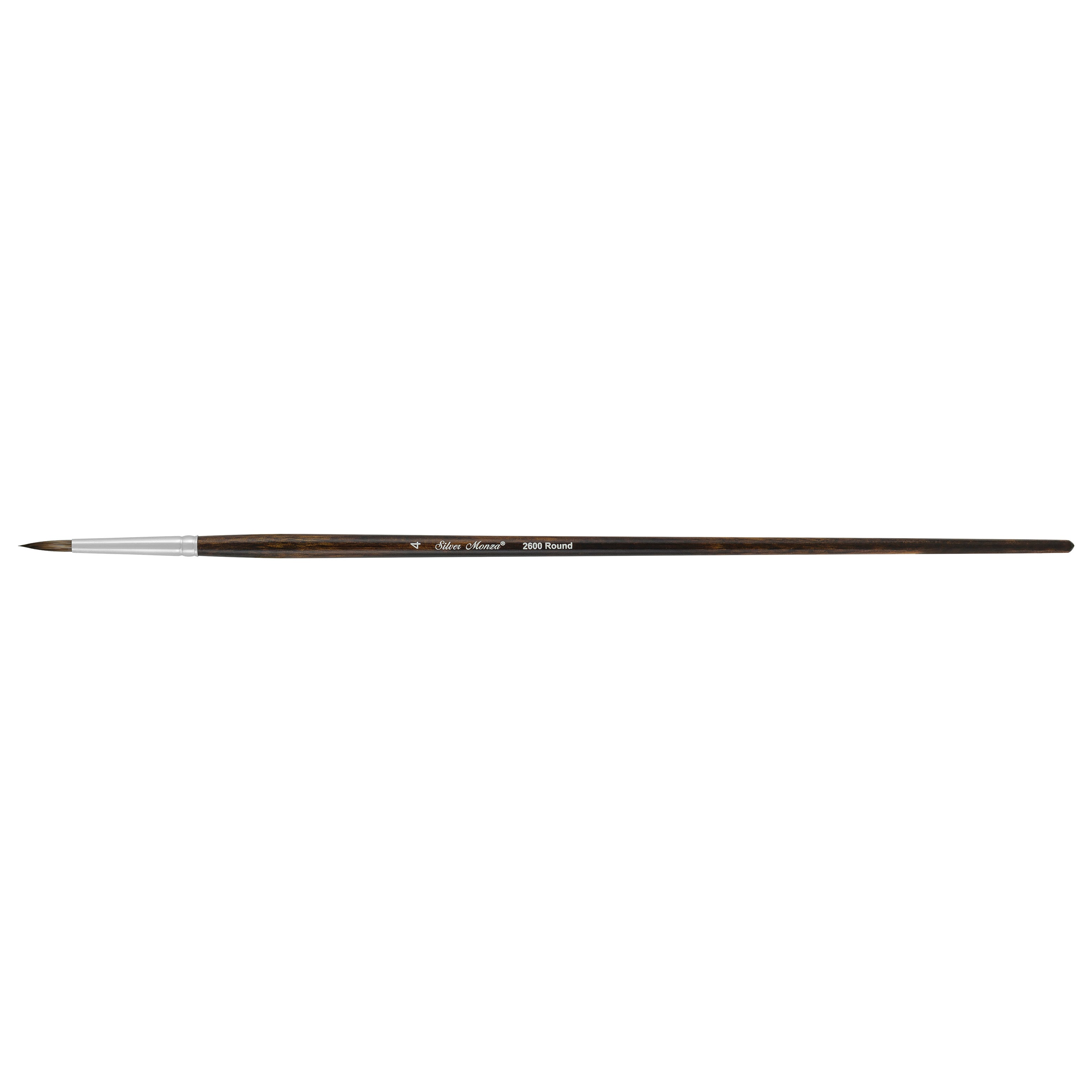 Monza® Round Paintbrush | Long Handle | 2600 - Size 4