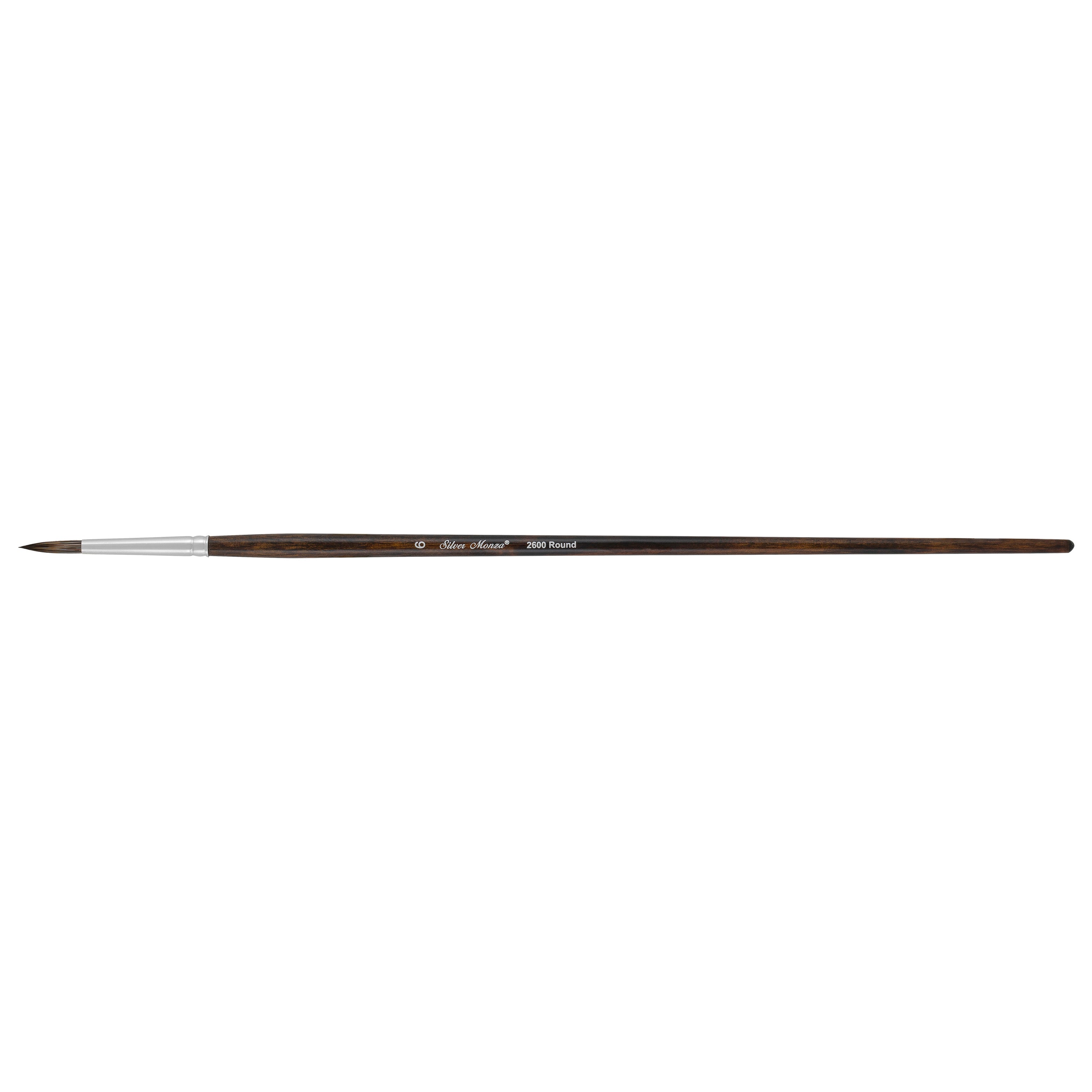 Monza® Round Paintbrush | Long Handle | 2600 - Size 6