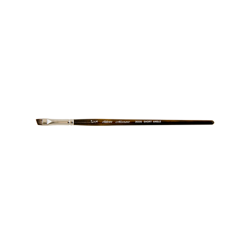 Monza® Short Angle Paintbrush | Short Handle | 2633S - Size 1/4 Inch