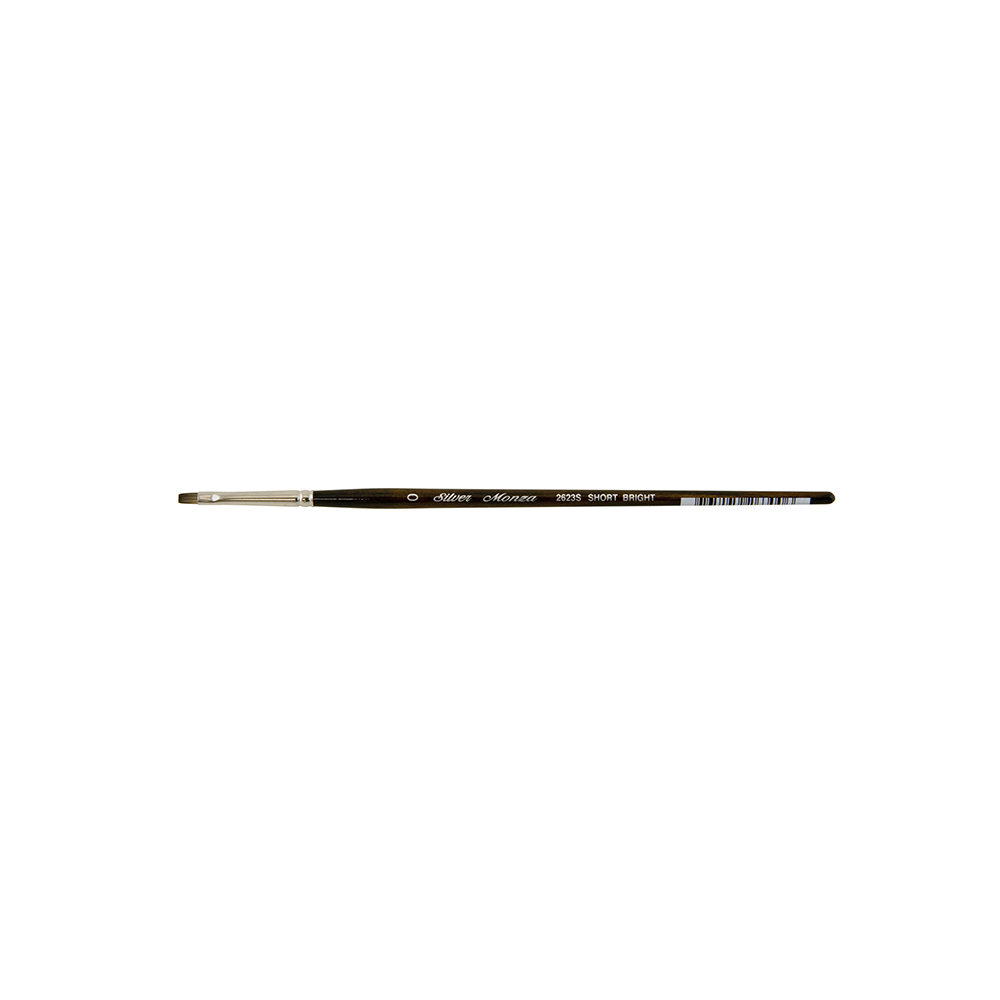 Monza® Short Bright Paintbrush | Short Handle | 2623S - Size