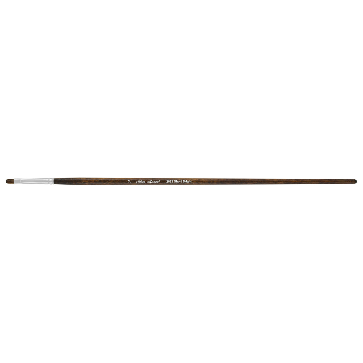 Monza® Short Bright Paintbrush | Long Handle | 2623 - Size 2