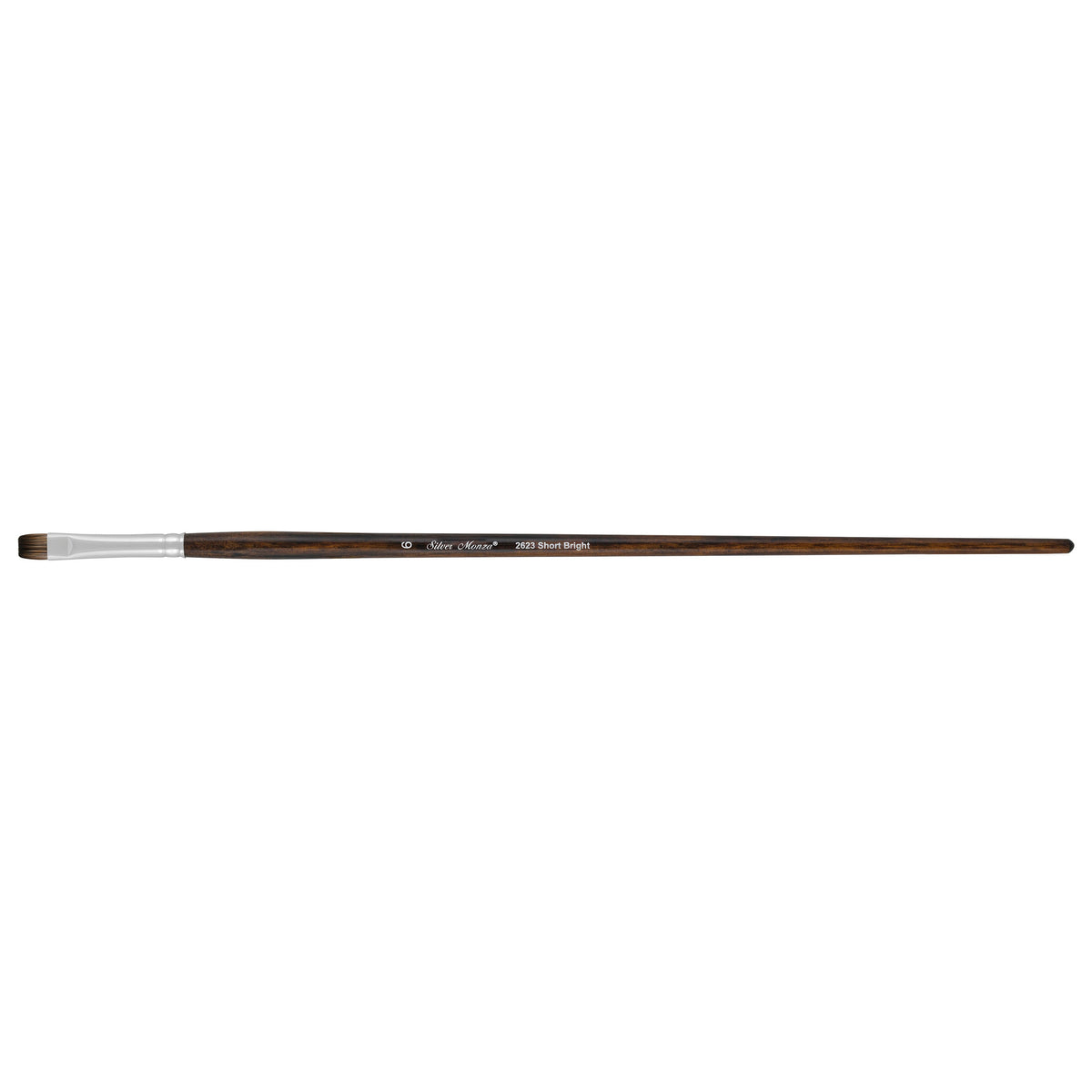 Monza® Short Bright Paintbrush | Long Handle | 2623 - Size 6