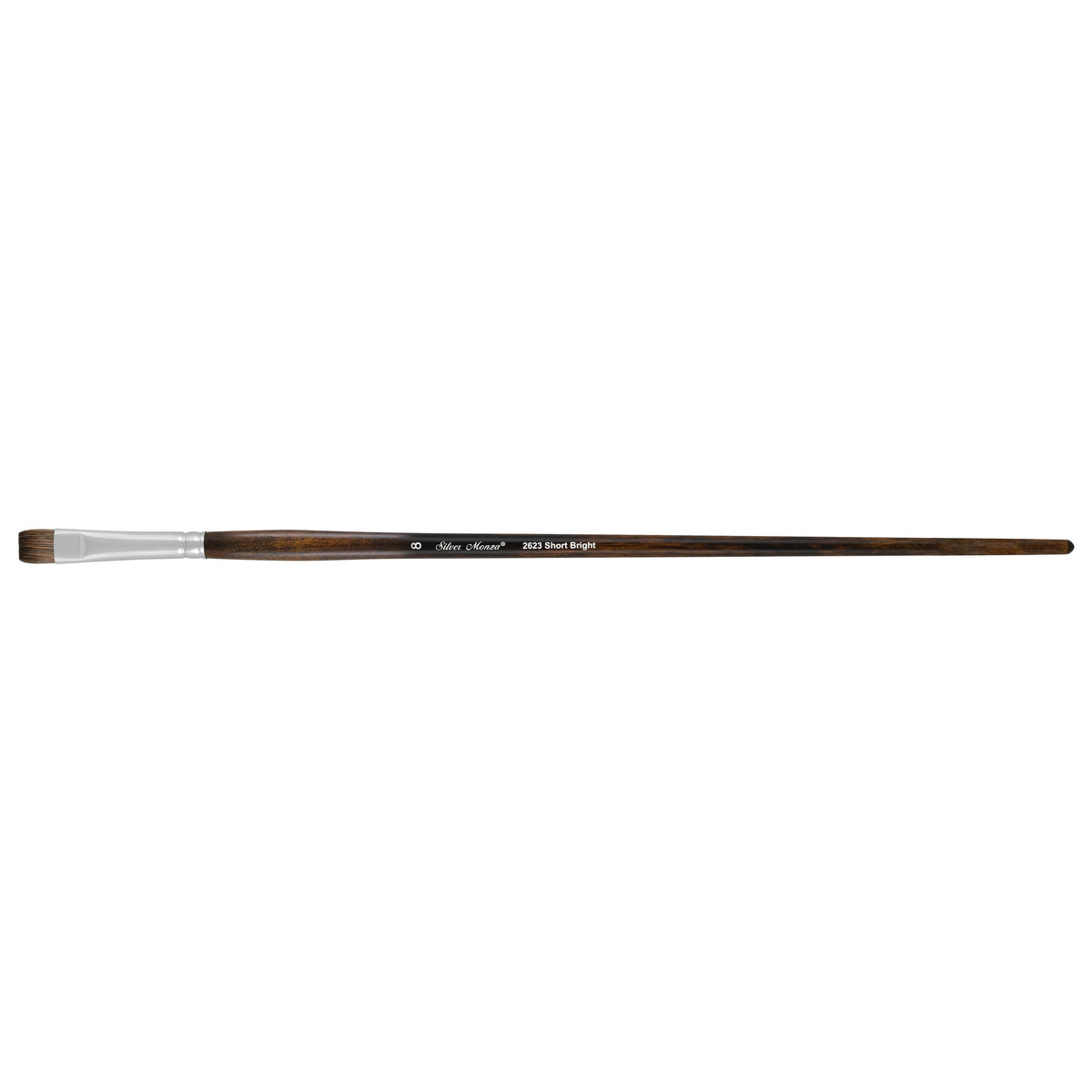 Monza® Short Bright Paintbrush | Long Handle | 2623 - Size 8