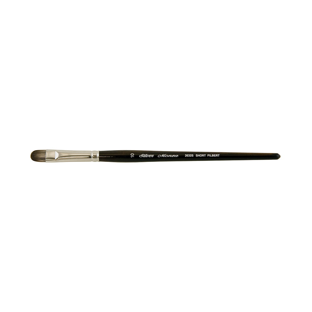 Monza® Short Filbert Paintbrush | Short Handle | 2632S - Size 10
