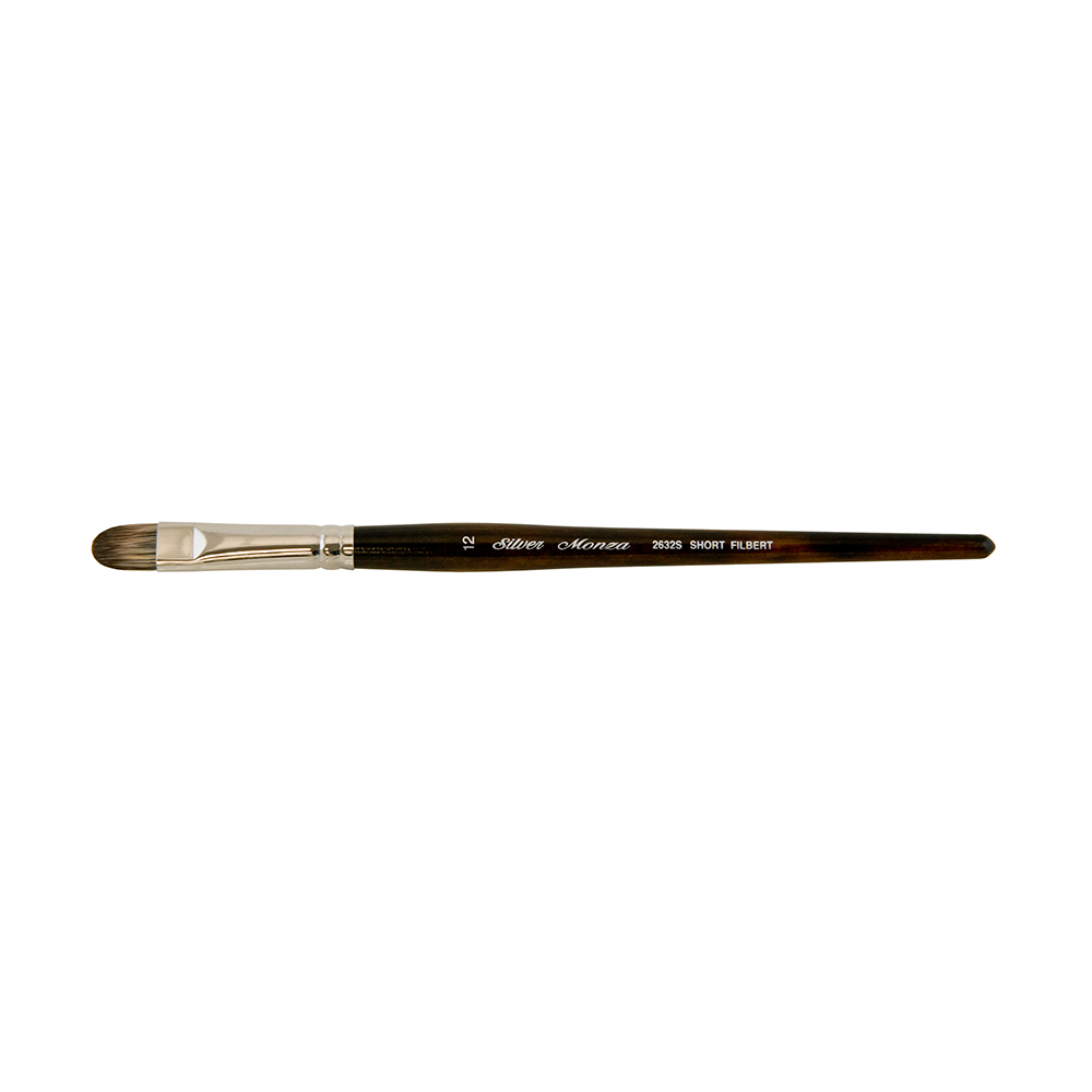 Monza® Short Filbert Paintbrush | Short Handle | 2632S - Size 12