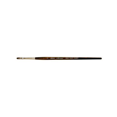Monza® Short Filbert Paintbrush | Short Handle | 2632S - Size 2