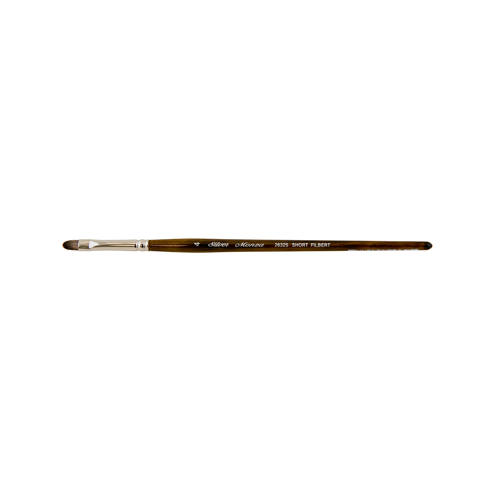 Monza® Short Filbert Paintbrush | Short Handle | 2632S - Size 4