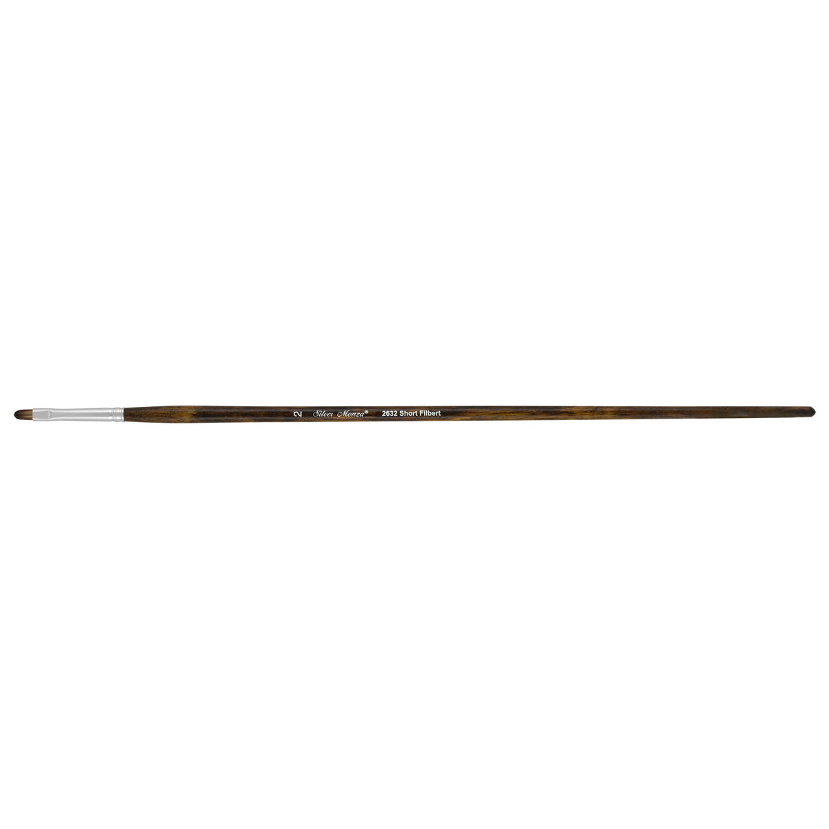 Monza® Short Filbert Paintbrush | Long Handle | 2632 - Size 2