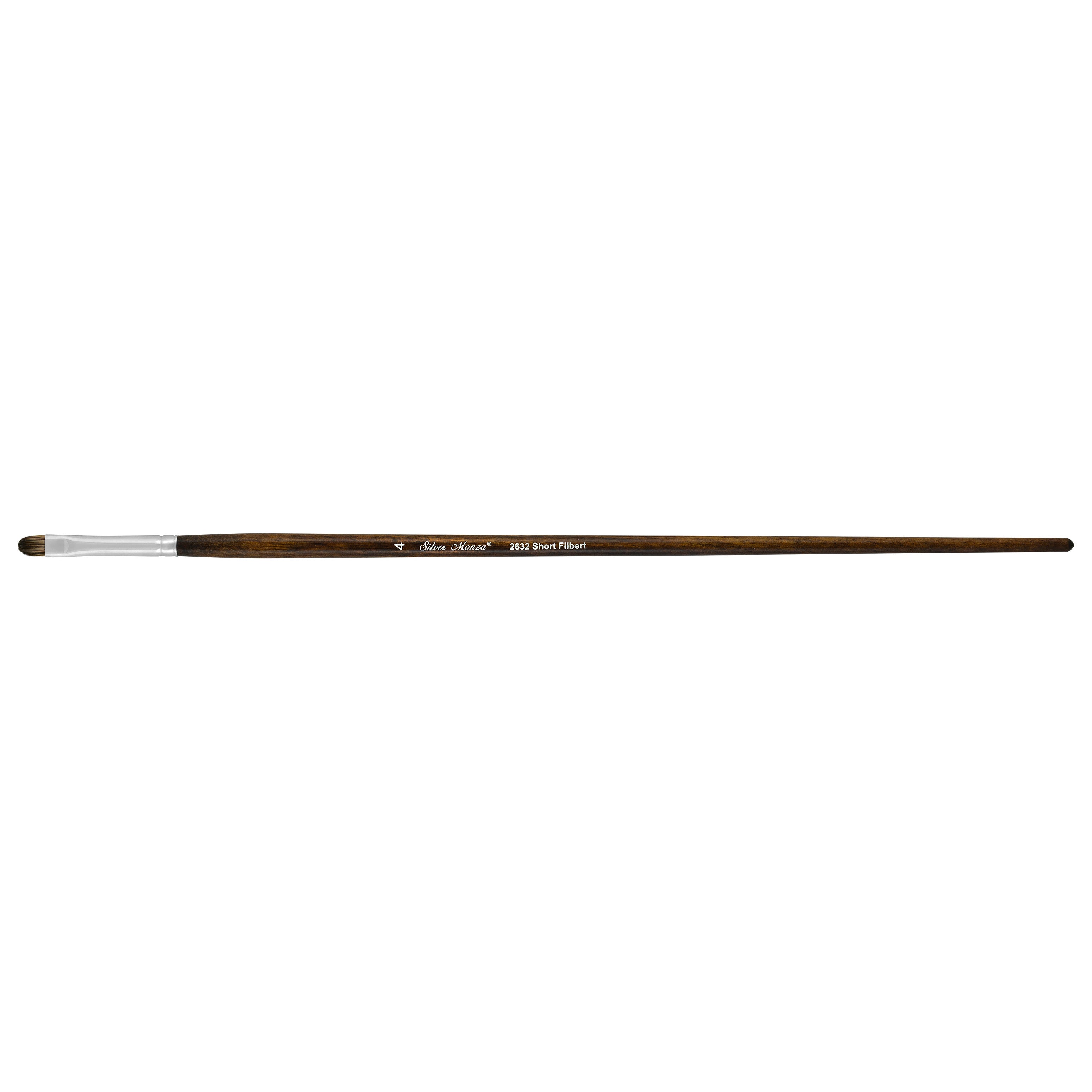 Monza® Short Filbert Paintbrush | Long Handle | 2632 - Size 4