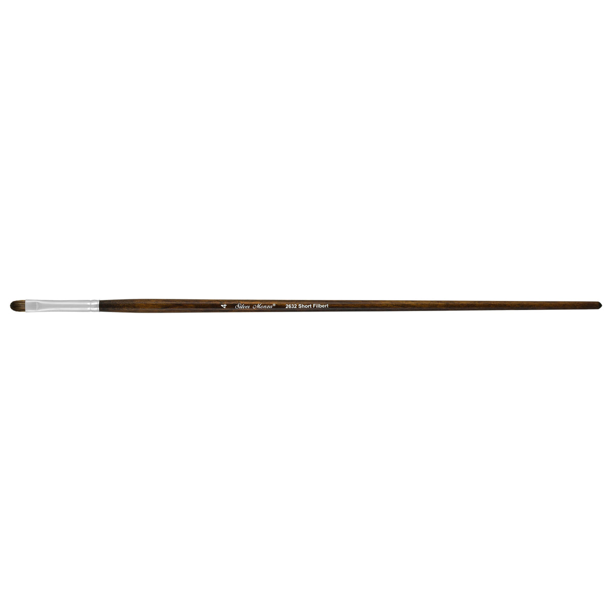 Monza® Short Filbert Paintbrush | Long Handle | 2632 - Size 4