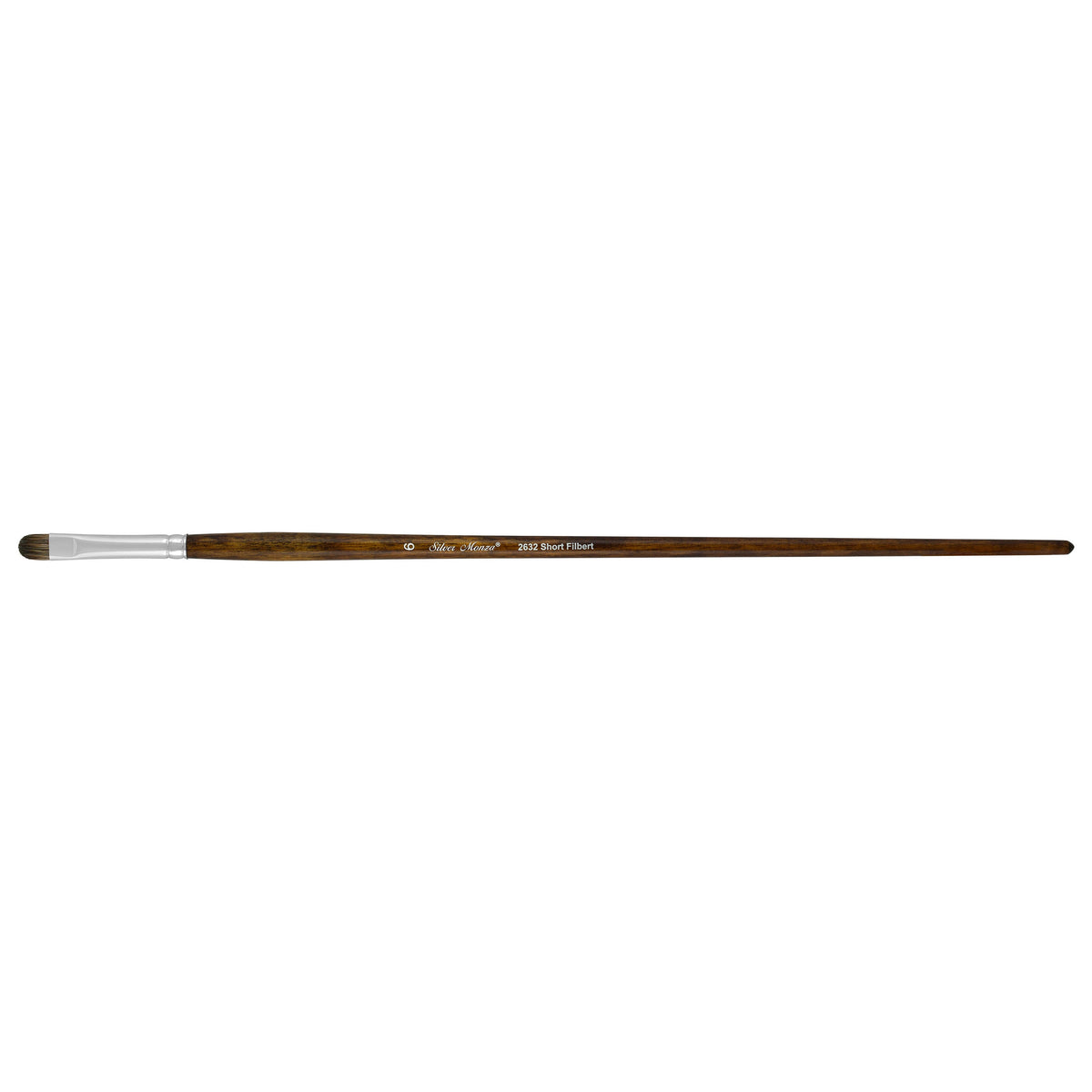 Monza® Short Filbert Paintbrush | Long Handle | 2632 - Size 6