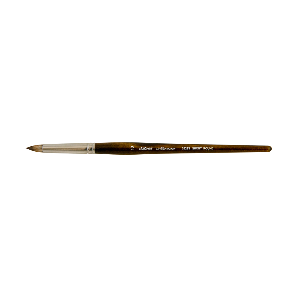 Monza® Short Round Paintbrush | Short Handle | 2629S - Size 10