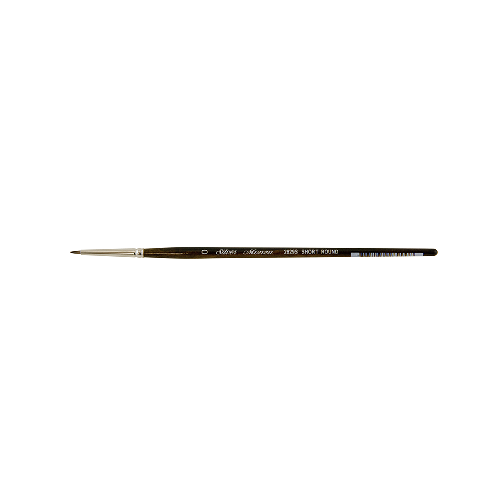 Monza® Short Round Paintbrush | Short Handle | 2629S - Size