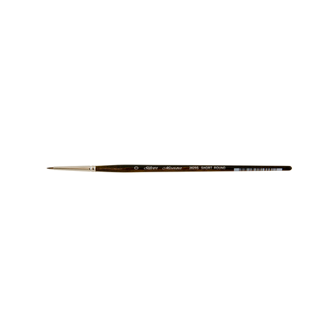 Monza® Short Round Paintbrush | Short Handle | 2629S - Size