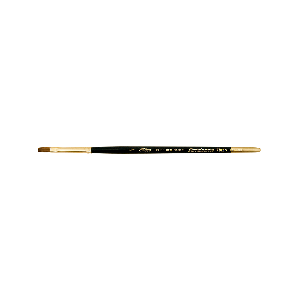 Renaissance® Bright Paintbrush | Short Handle | 7102S - Size 4