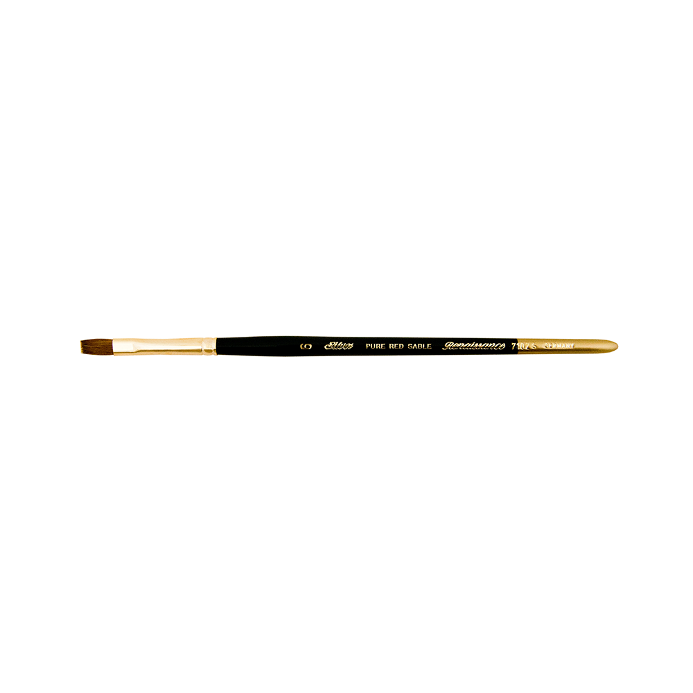 Renaissance® Bright Paintbrush | Short Handle | 7102S - Size 6