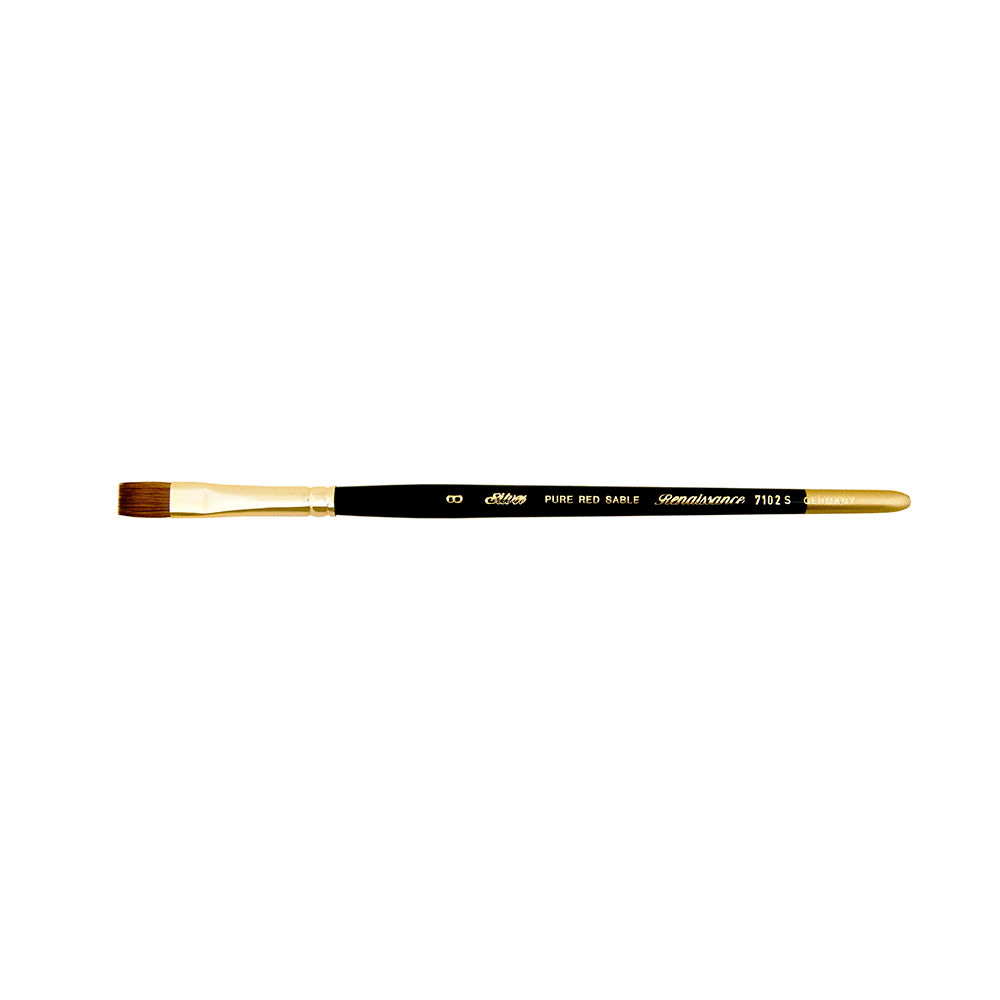 Renaissance® Bright Paintbrush | Short Handle | 7102S - Size 8