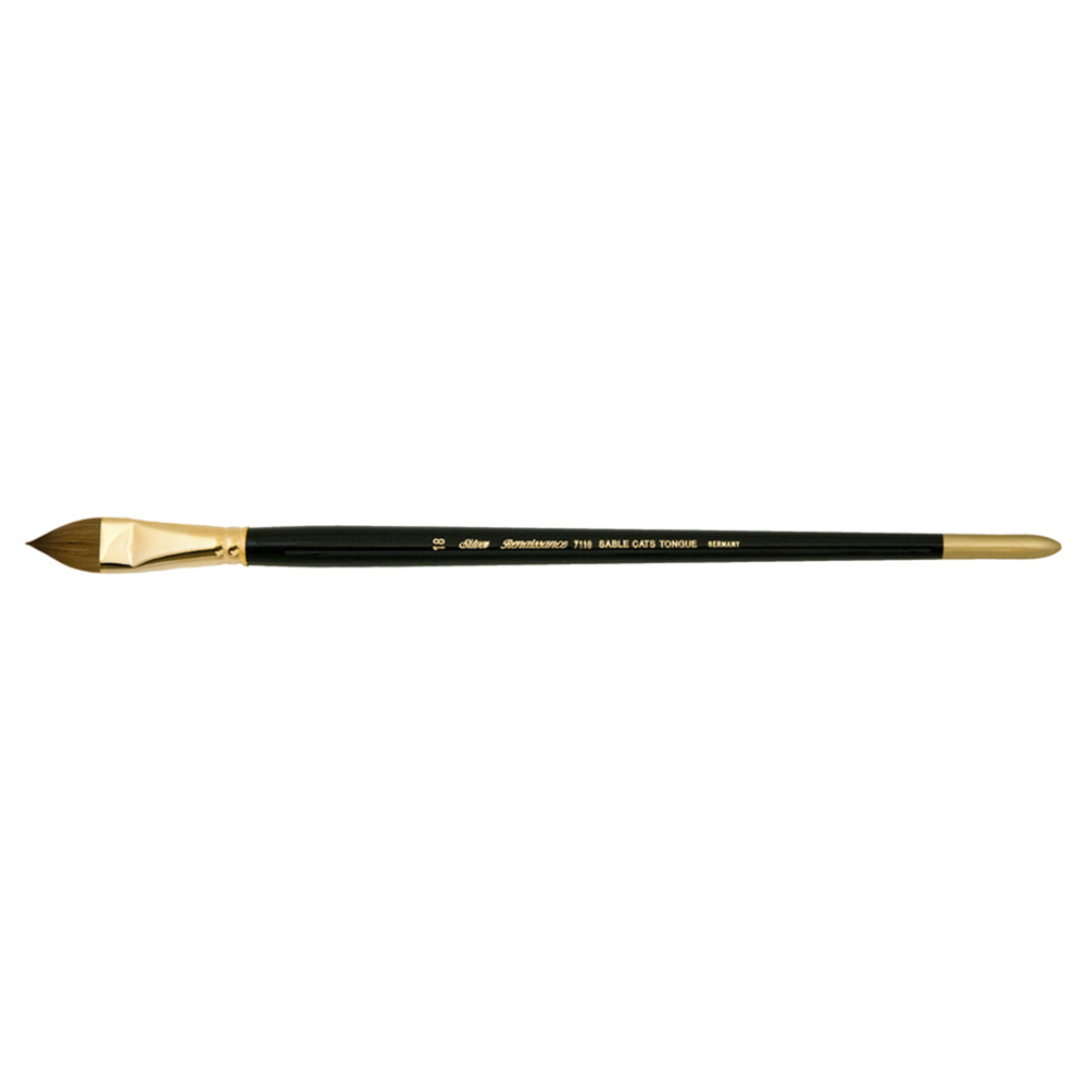 Renaissance® Cats Tongue Paintbrush | Long Handle | 7110 - Size 18
