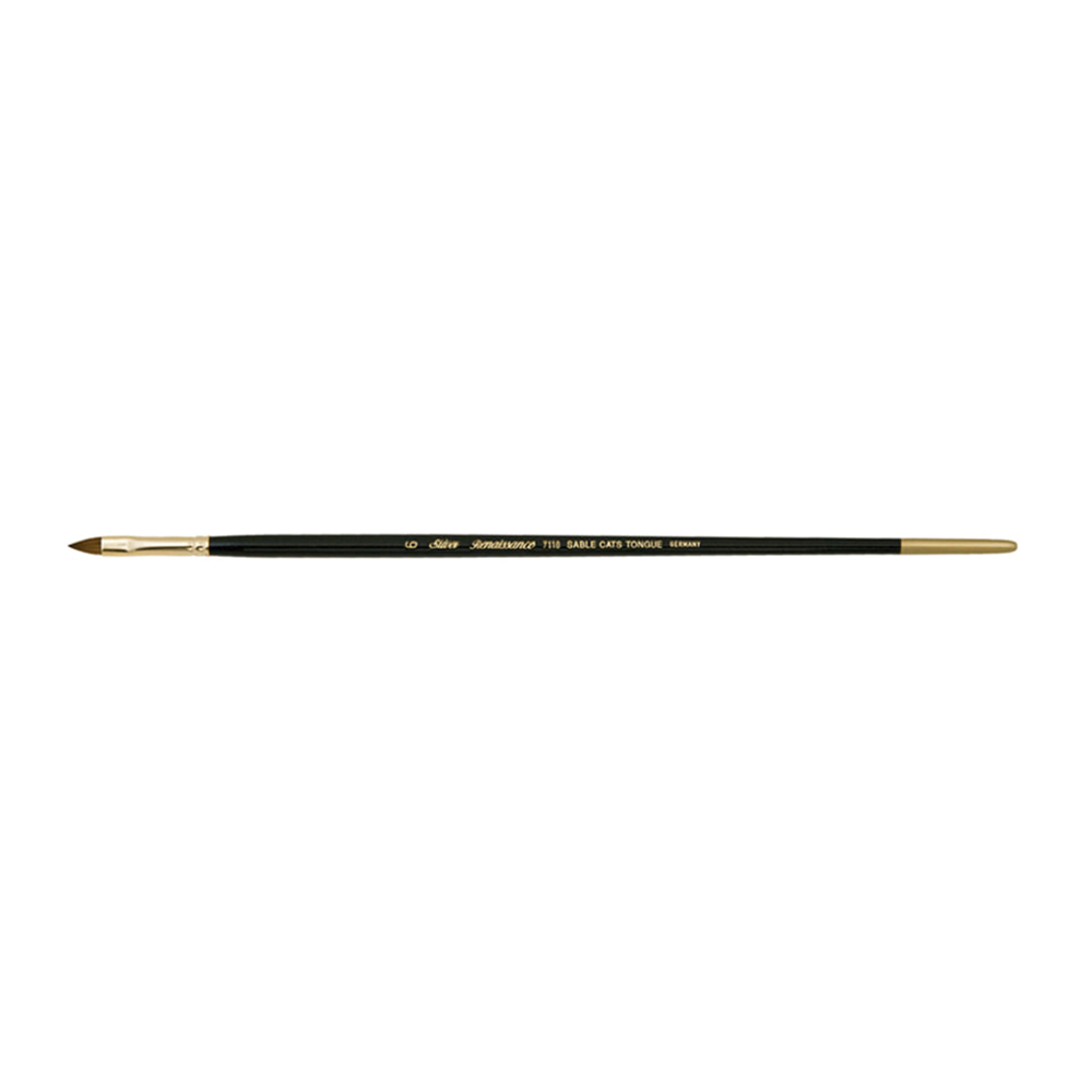 Renaissance® Cats Tongue Paintbrush | Long Handle | 7110 - Size 6