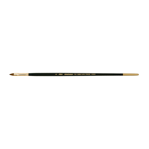 Renaissance® Cats Tongue Paintbrush | Long Handle | 7110 - Size 6