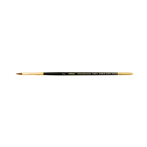 Renaissance® Cats Tongue Paintbrush | Short Handle | 7110S - Size 2