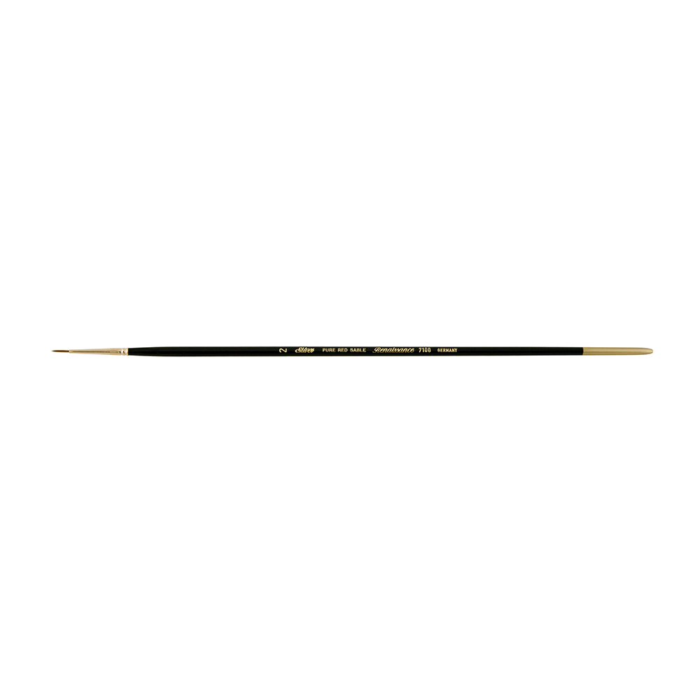 Renaissance® Round Paintbrush | Long Handle | 7100 - Size 2
