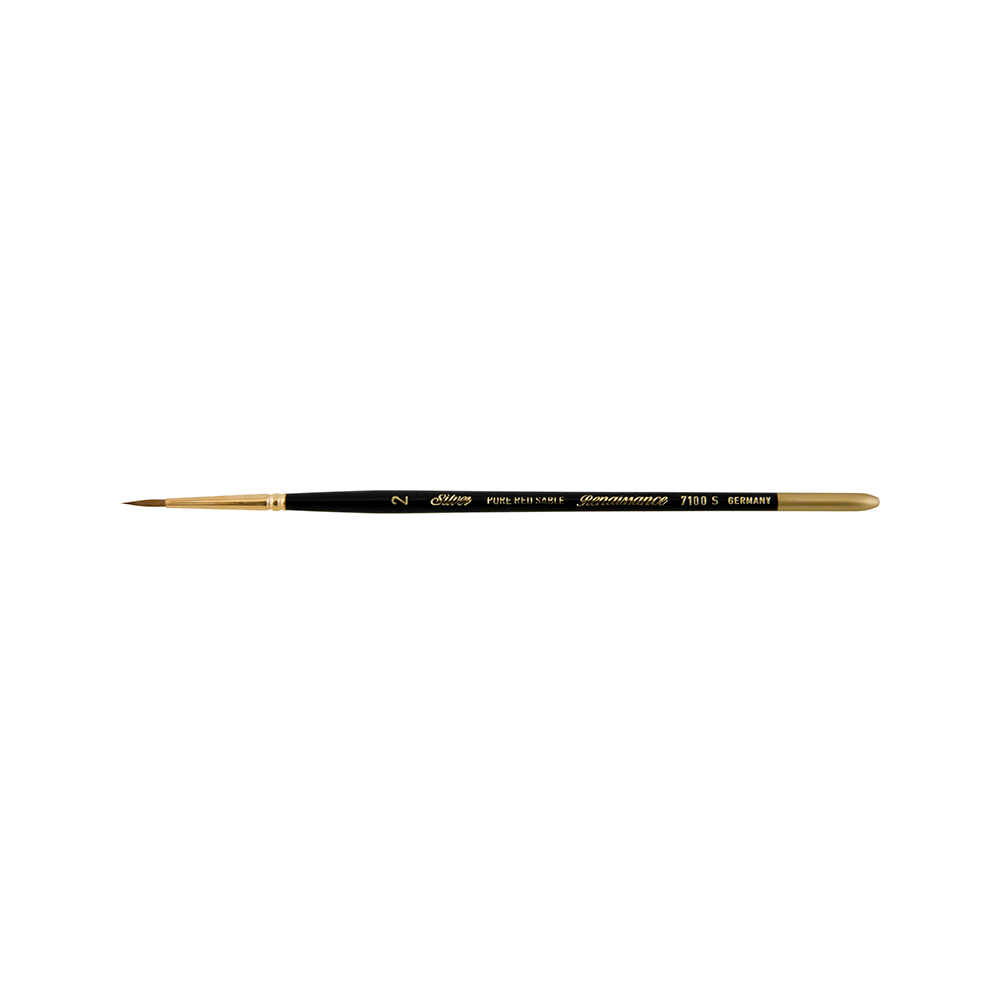 Renaissance® Round Paintbrush | Short Handle | 7100S - Size 1