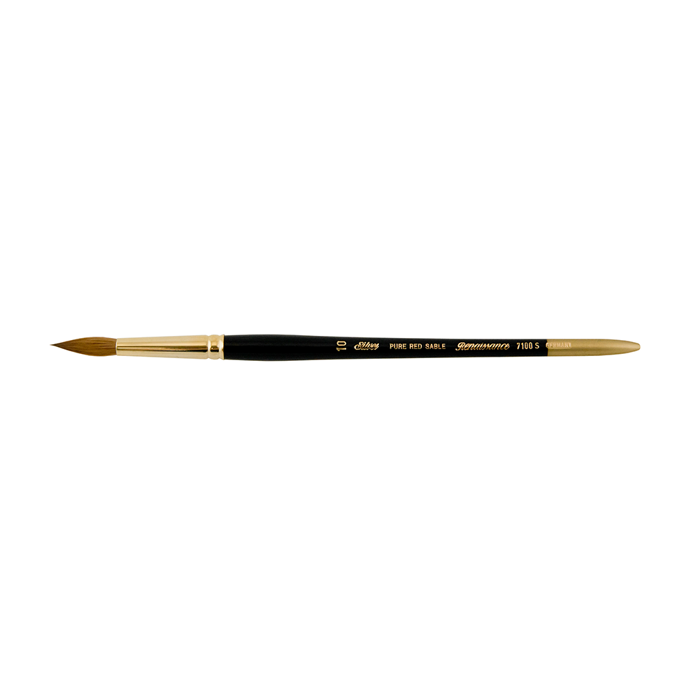 Renaissance® Round Paintbrush | Short Handle | 7100S - Size 10