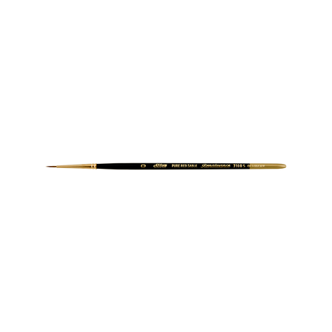 Renaissance® Round Paintbrush | Short Handle | 7100S - Size 3/0