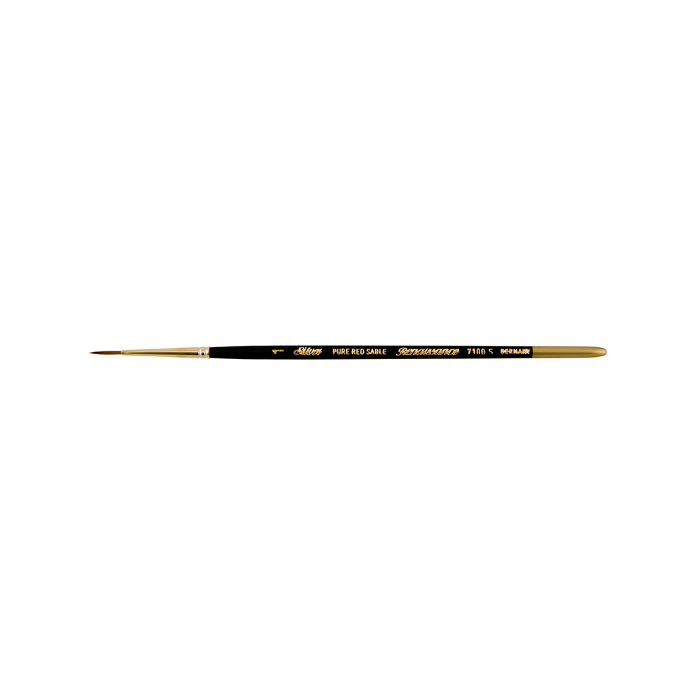 Renaissance® Round Paintbrush | Short Handle | 7100S - Size