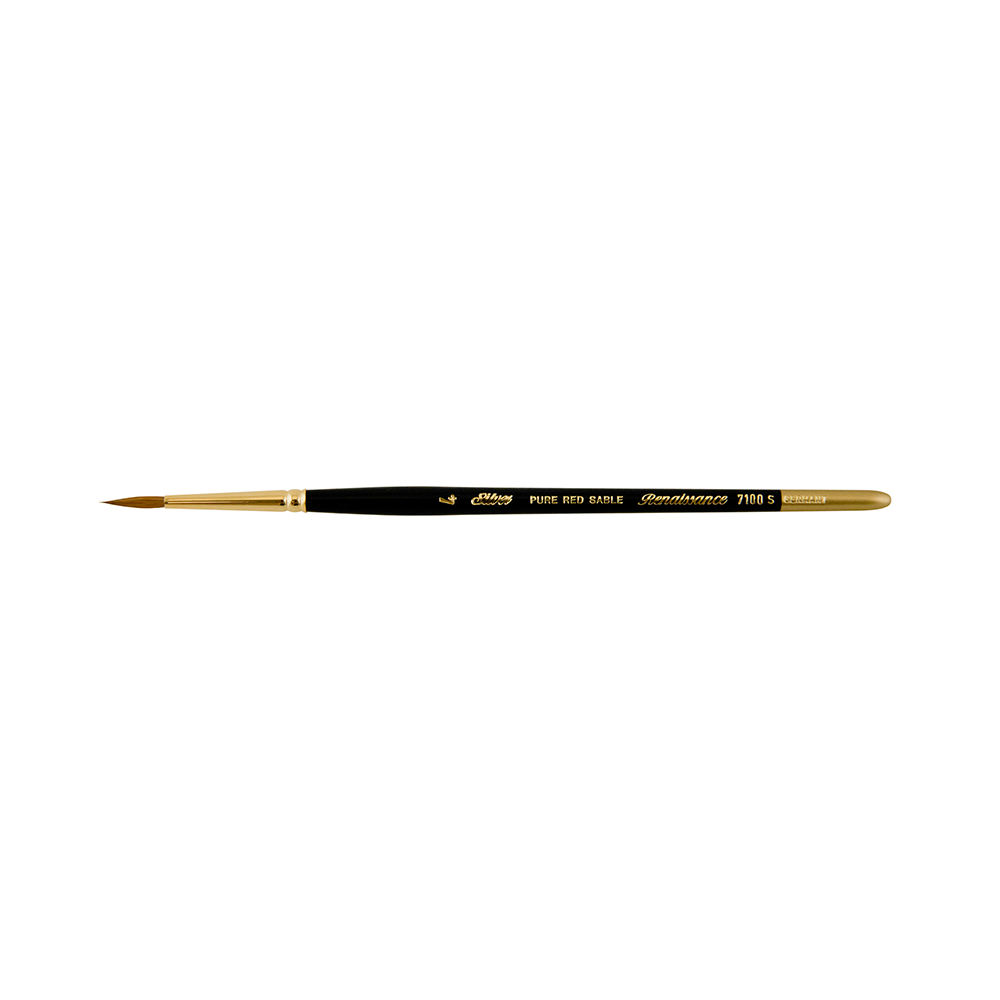 Renaissance® Round Paintbrush | Short Handle | 7100S - Size 4