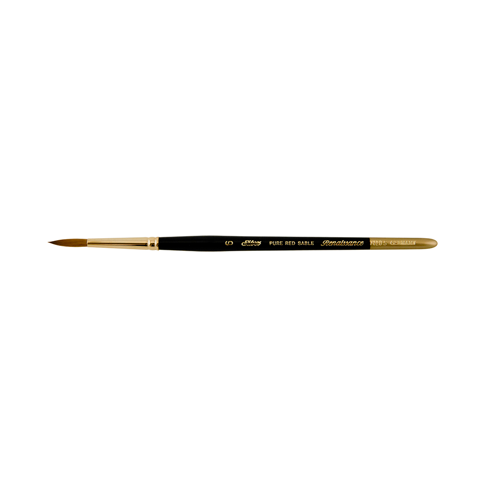 Renaissance® Round Paintbrush | Short Handle | 7100S - Size 6