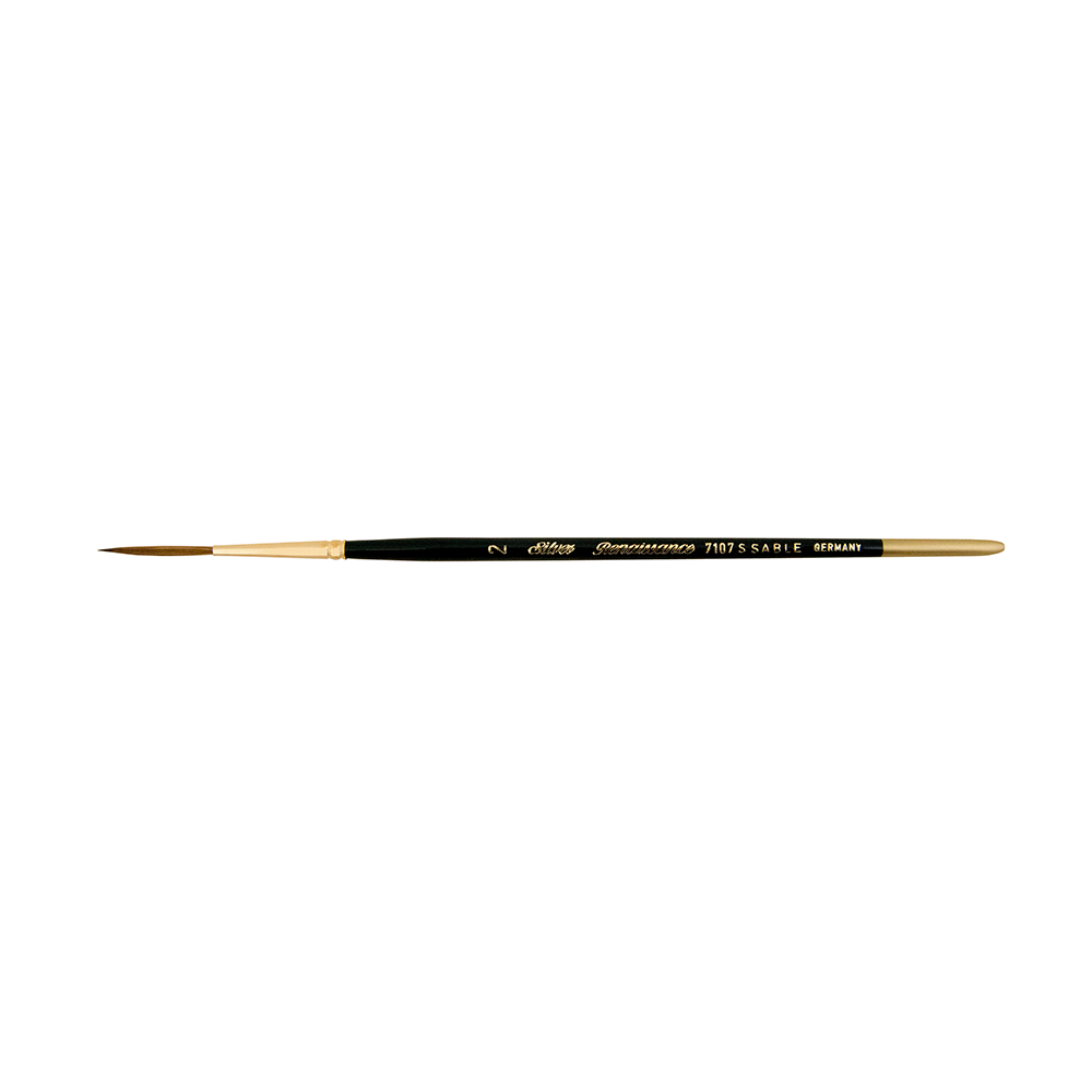 Renaissance® Script Liner Paintbrush | Short Handle | 7107S - Size 2