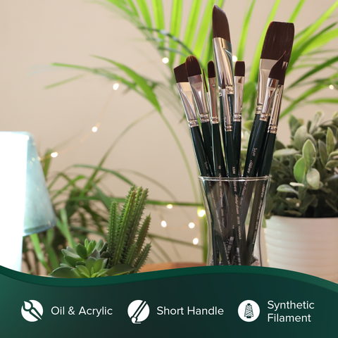 Ruby Satin® 4pc Mixed Media Variety Set | Long Handle | RS-2504 - Mixed Media Variety Set