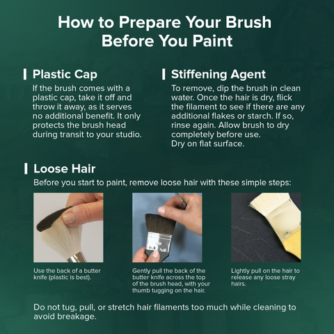 Ruby Satin® 5pc Angle Brush Set | Short Handle | RS-2551S - Short Handle Angles