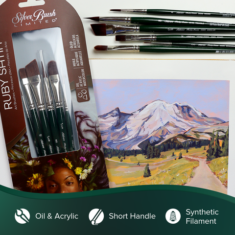 Ruby Satin® 6pc Variety Set | Short Handle | RSS-2560S - Variety Set