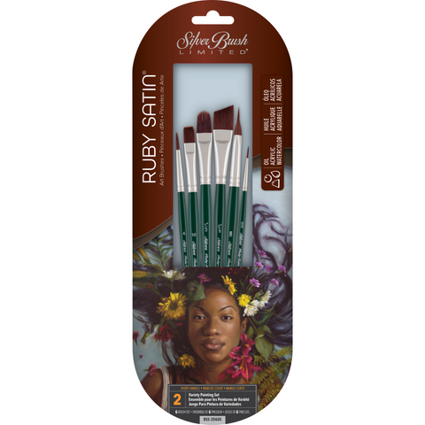 Ruby Satin® 6pc Variety Set | Short Handle | RSS-2560S - Variety Set