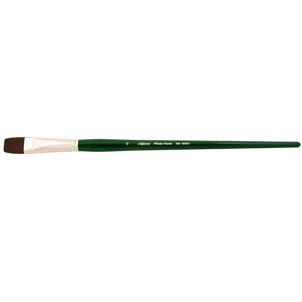 Ruby Satin® Bright Paintbrush | Long Handle | 2502 - Size 10