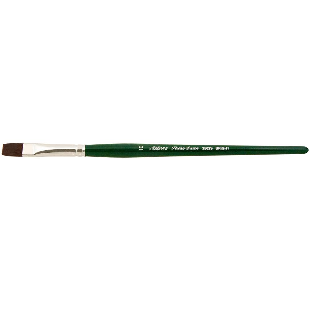 Ruby Satin® Bright Paintbrush | Short Handle | 2502S - Size 10