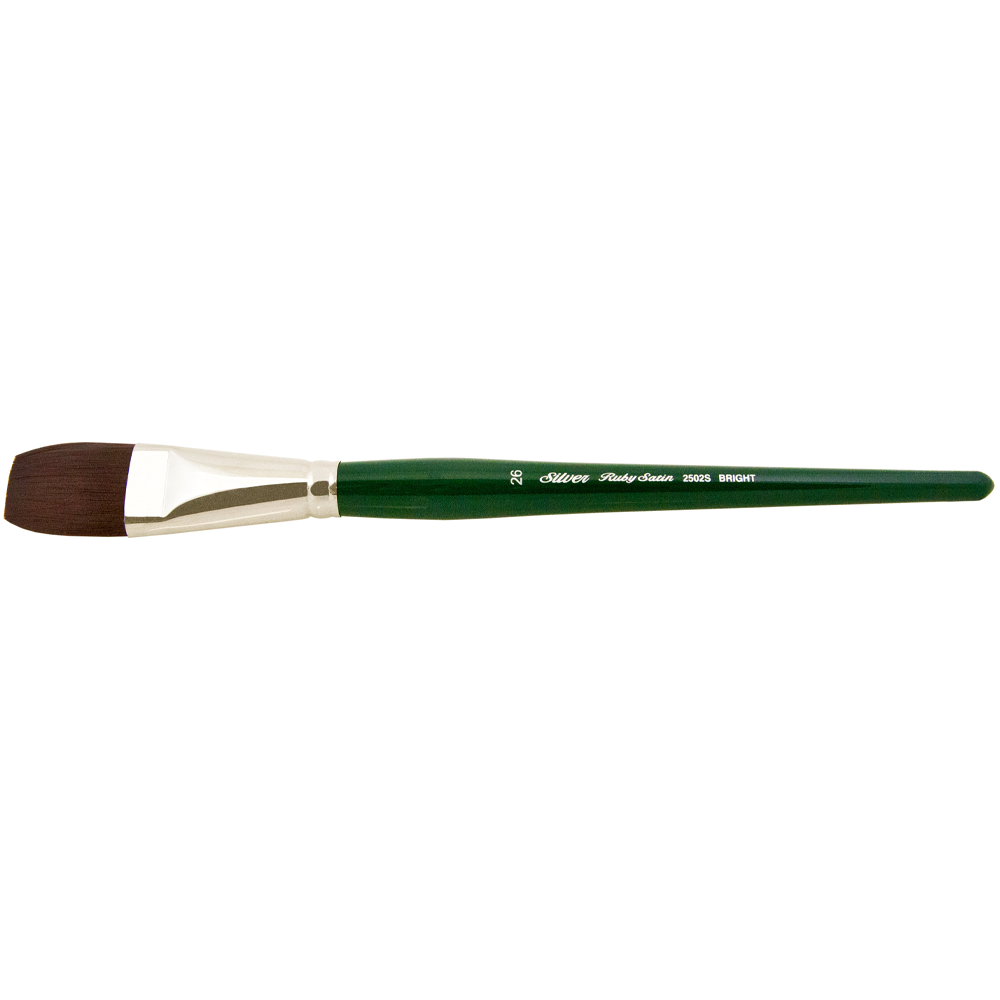 Ruby Satin® Bright Paintbrush | Short Handle | 2502S - Size 26