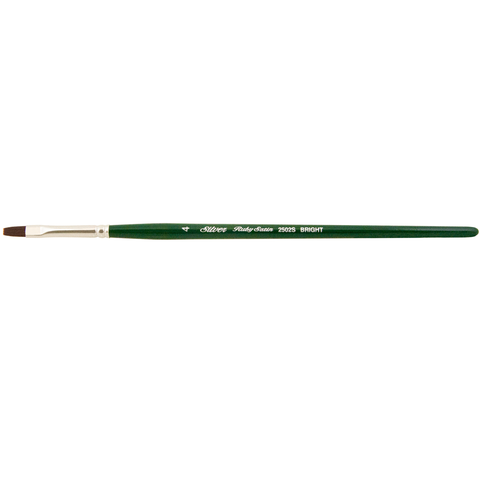 Ruby Satin® Bright Paintbrush | Short Handle | 2502S - Size 4