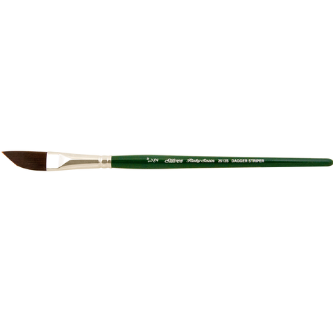 Ruby Satin® Dagger Striper Paintbrush | Short Handle | 2512S - Size 1/2 Inch