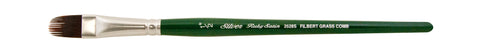Ruby Satin® Filbert Comb Paintbrush | Short Handle | 2528S - Size 1/2 Inch