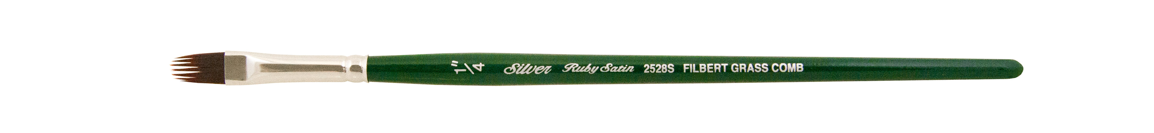 Ruby Satin® Filbert Comb Paintbrush | Short Handle | 2528S - Size 1/4 Inch