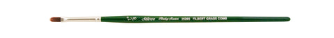 Ruby Satin® Filbert Comb Paintbrush | Short Handle | 2528S - Size 1/8 Inch