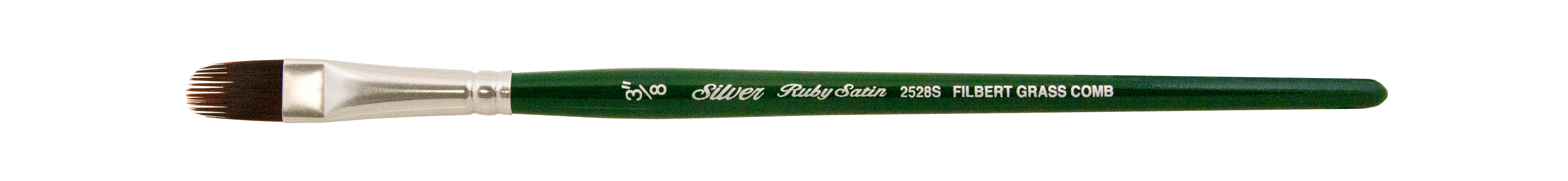 Ruby Satin® Filbert Comb Paintbrush | Short Handle | 2528S - Size 3/8 Inch