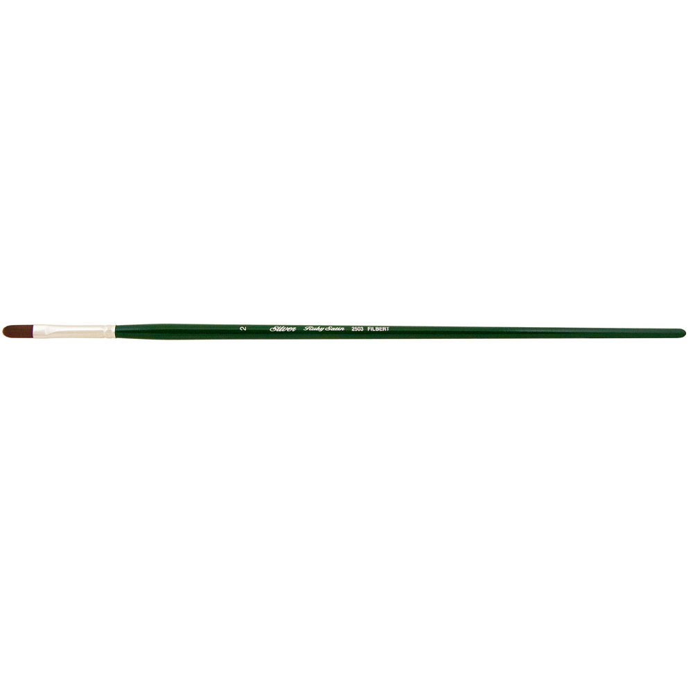 Ruby Satin® Filbert Paintbrush | Long Handle | 2503 - Size 2
