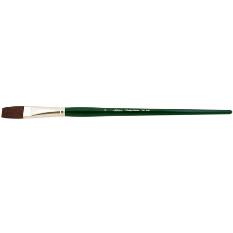 Ruby Satin® Flat Paintbrush | Long Handle | 2501 - Size 10