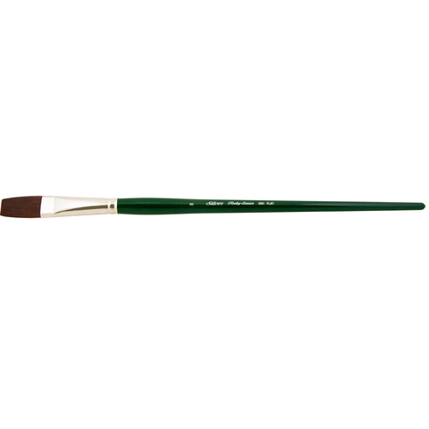 Ruby Satin® Flat Paintbrush | Long Handle | 2501 - Size 8