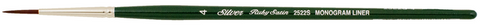 Ruby Satin® Monogram Liner Paintbrush | Short Handle | 2522S - Size 4